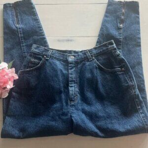 Vintage Levi’s Women’s Acid Wash Back Seam Back Zippers High Rise Tapered Sz 13